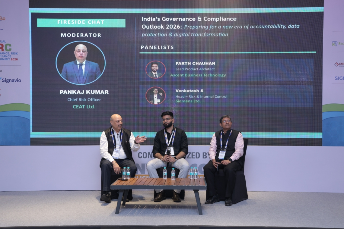 Panelist Parth Chauhan at the 2nd GRC Summit India
