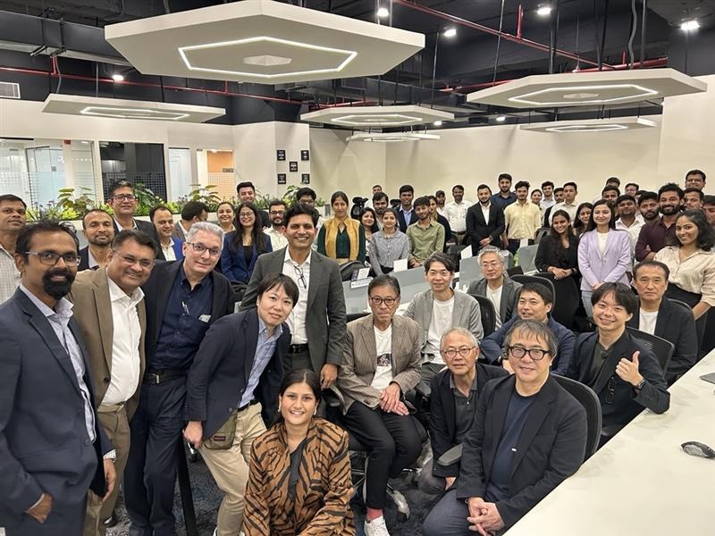 Group selfie at ascent's R&D hub